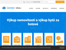 Tablet Screenshot of nemovitosti-vykupy.cz